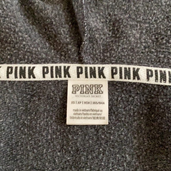 PINK VICTORIA’S SECRET MARLED GRAY HOODIE - Picture 4 of 15
